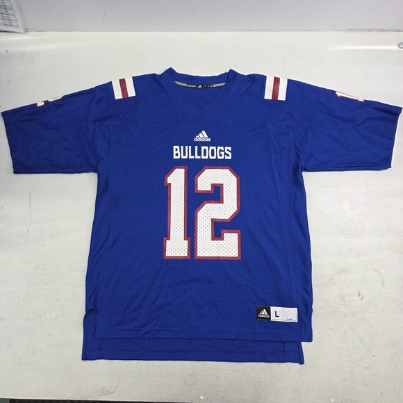 adidas Other - Adidas Louisiana LA Tech Bulldogs NCAA Collegiate Football Jersey Men's Sz L EUC